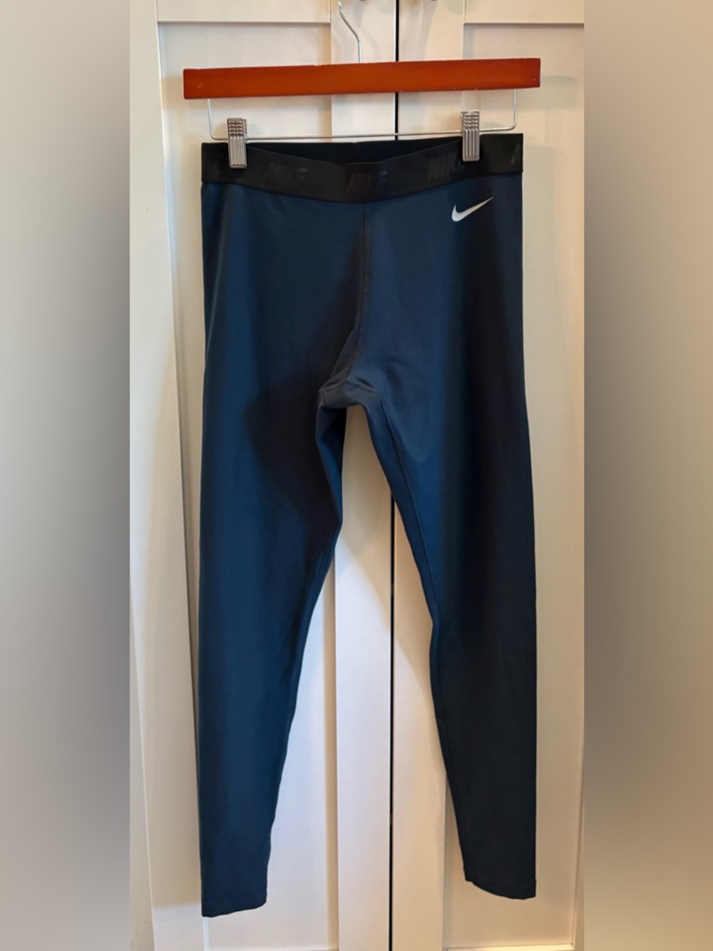 NIKE Golf Dri Fit  Women’s Leggings Size Small Dark Blue with Black Band